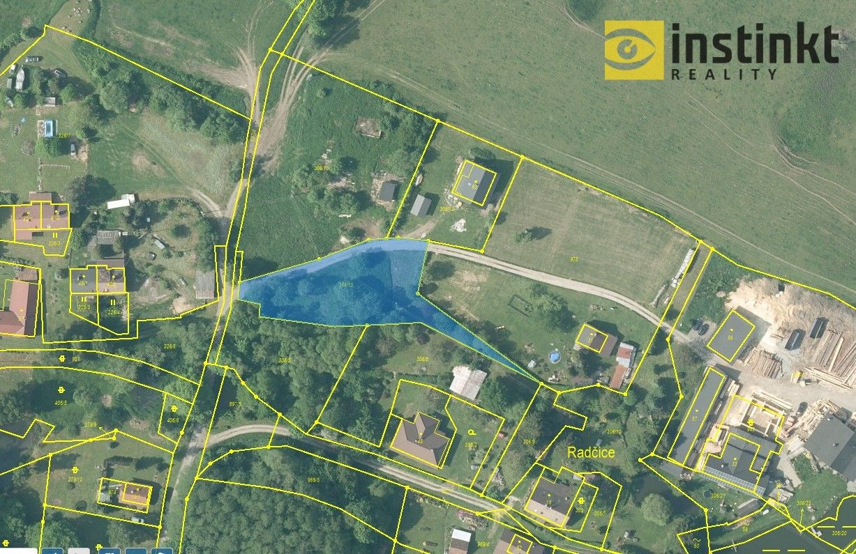 Prodej pozemek pro bydlení - Radčice, Malonty, 1 732 m²