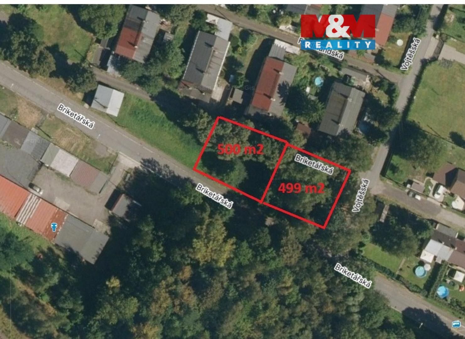 Pozemky pro bydlení, Briketářská, Ostrava