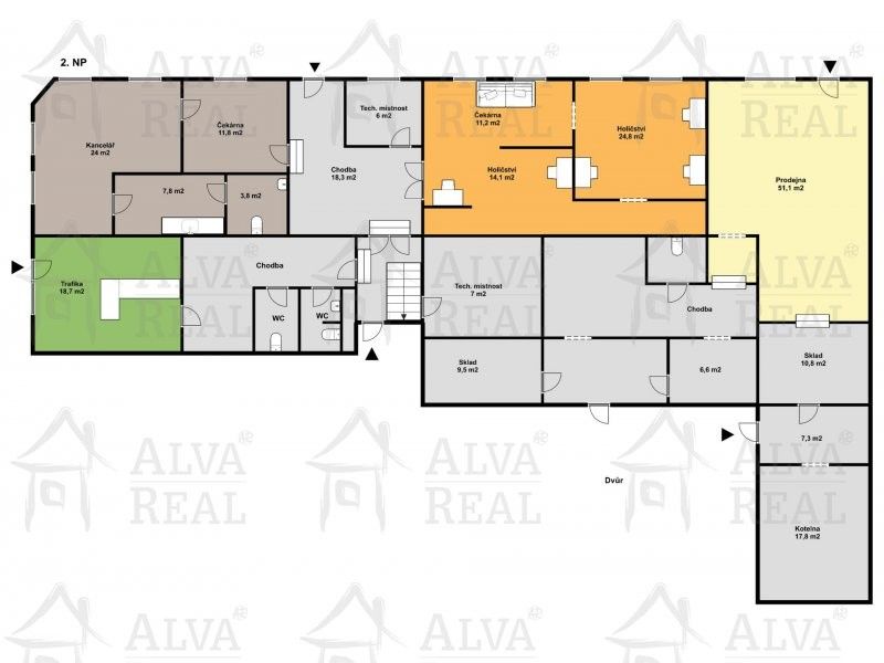 Činžovní domy, Moravská Třebová Předměstí, 510 m² - 2