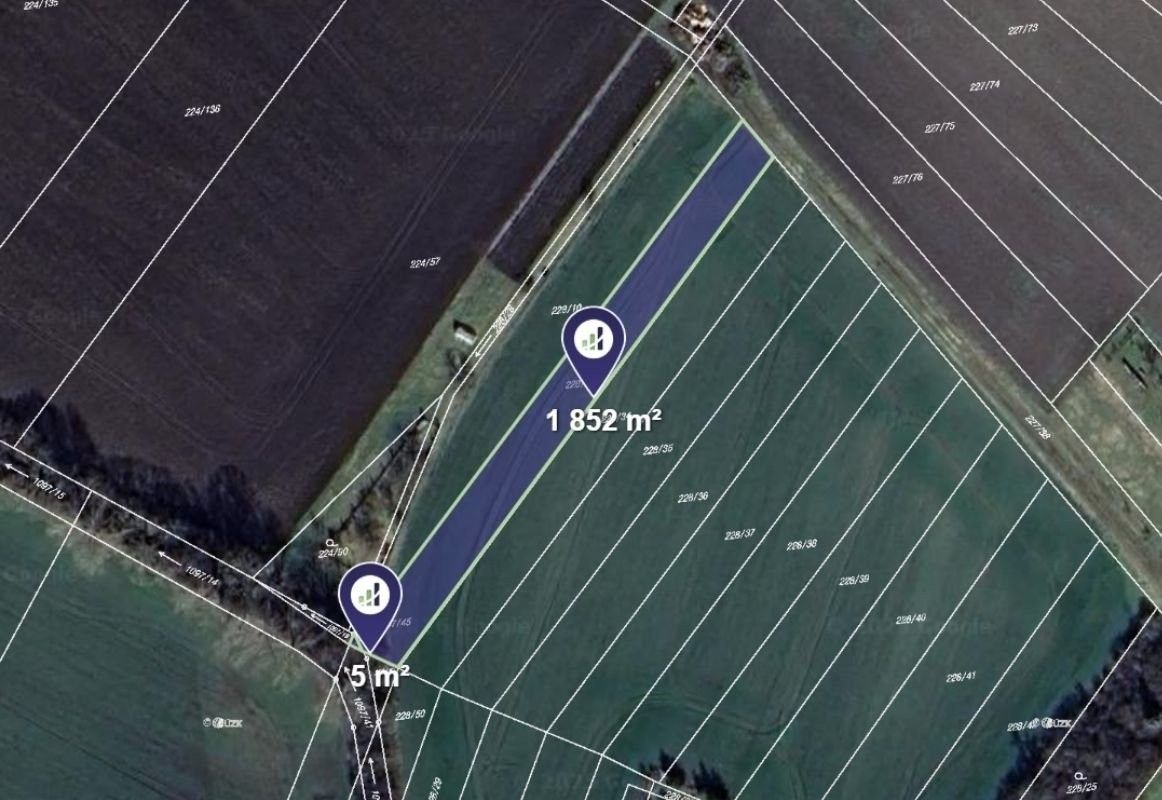 Zemědělské pozemky, Okřínek, 1 857 m²