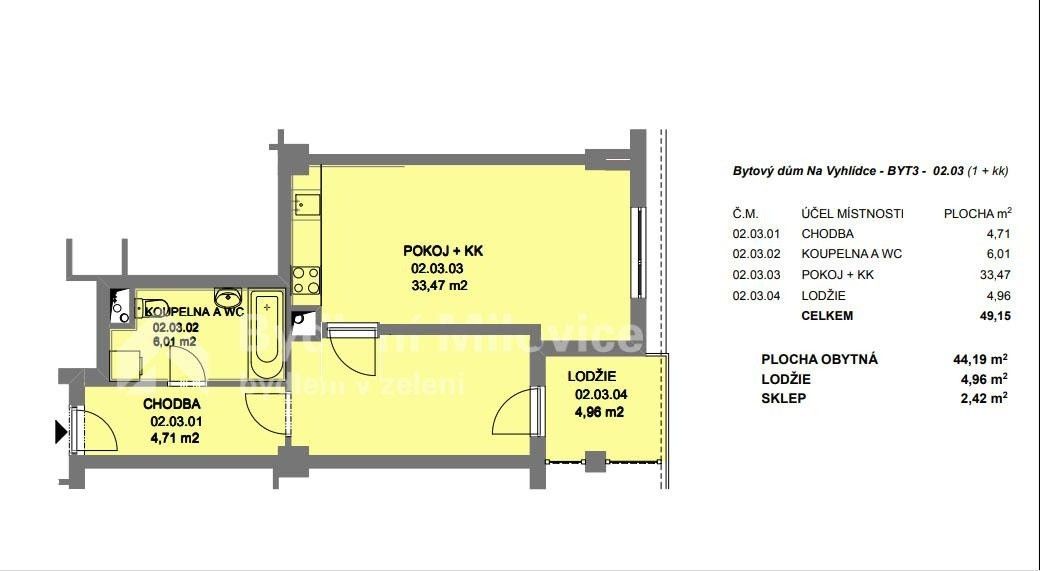 Prodej byt - Milovice, 289 24