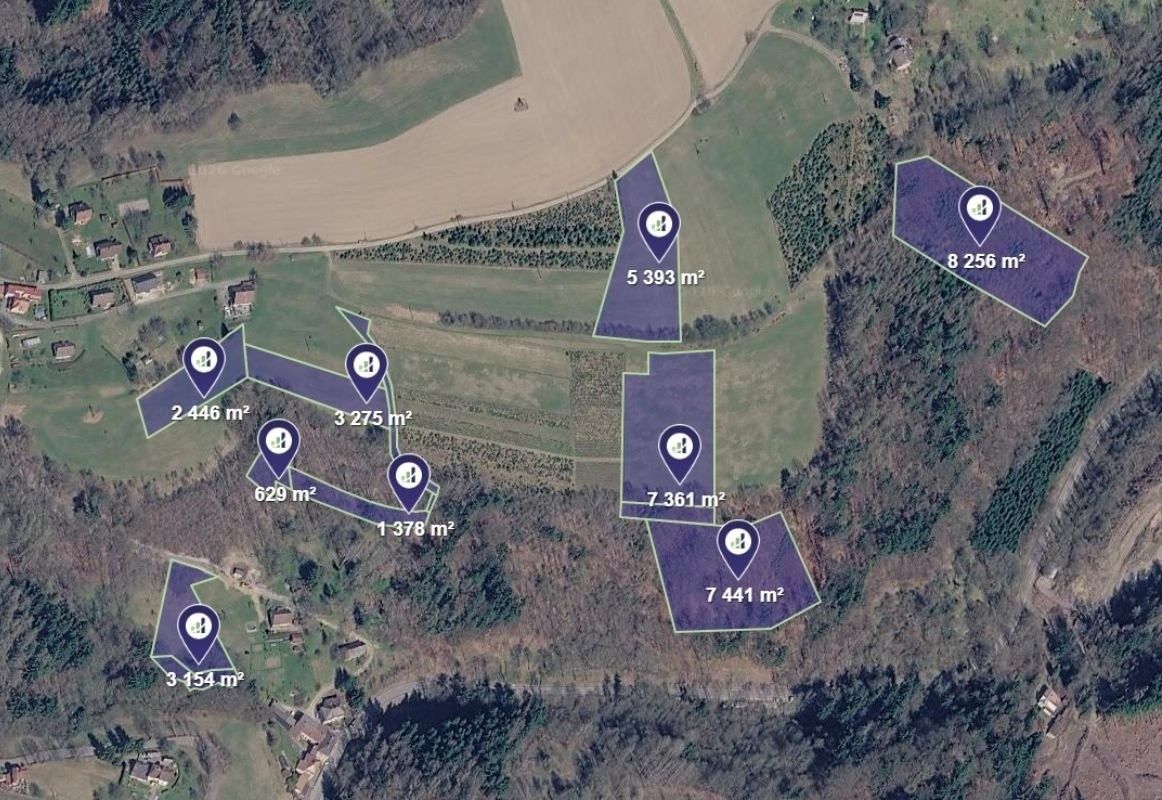 Louka, 4 410 m²