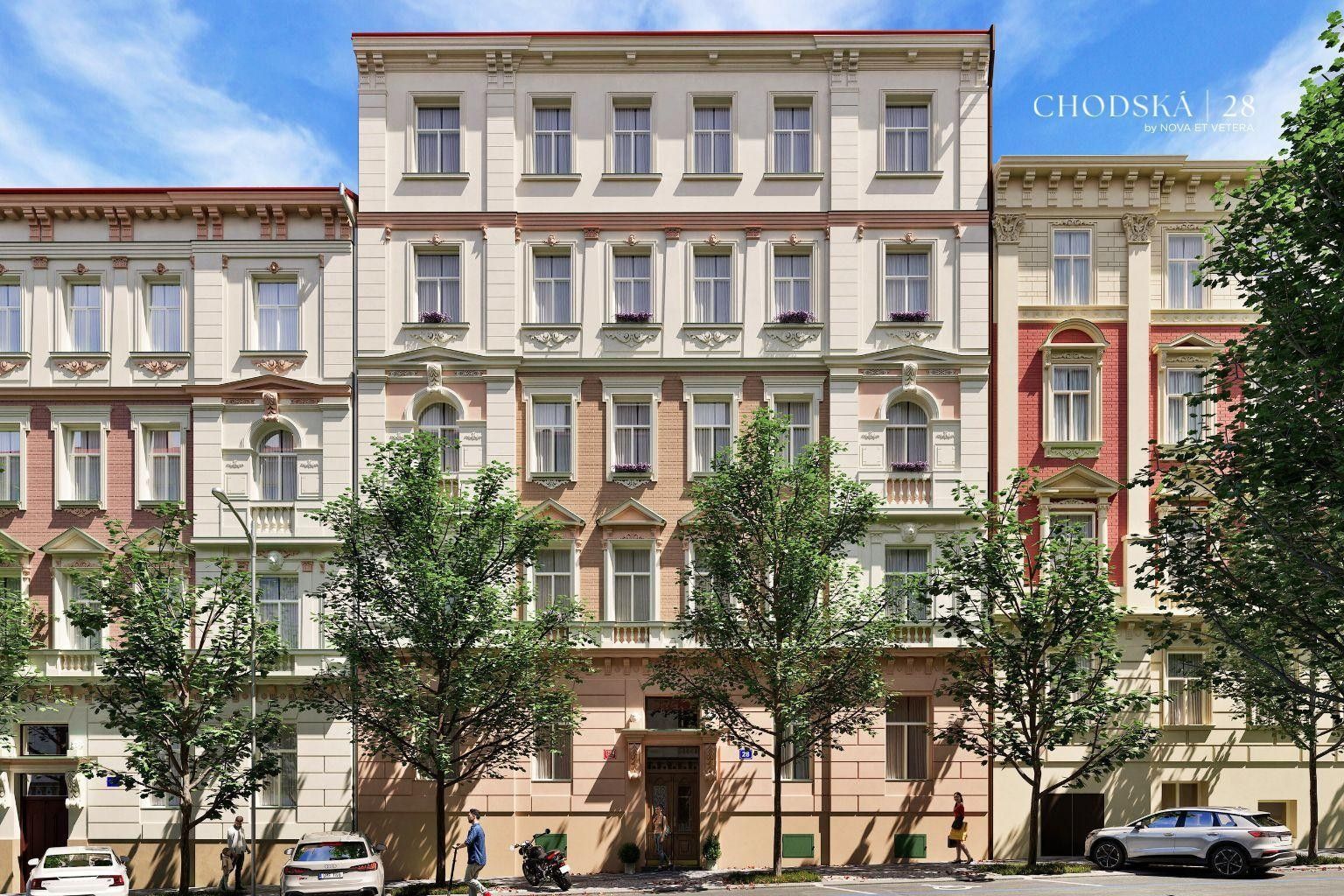 2+kk, Vinohrady, Praha, 63 m²