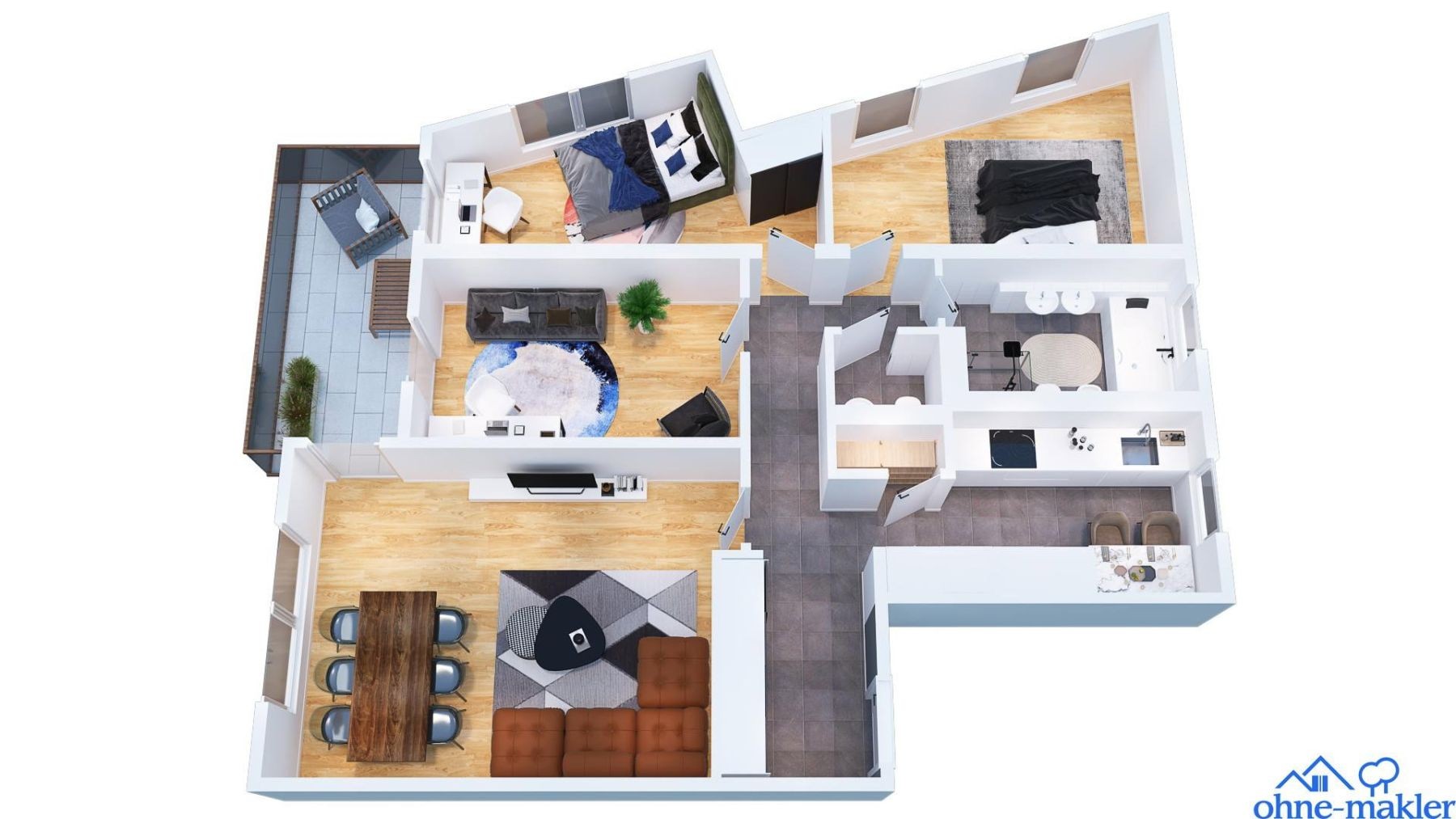 4+1, Stuttgart Nord Baden-Württemberg 70191, 113 m² - 1