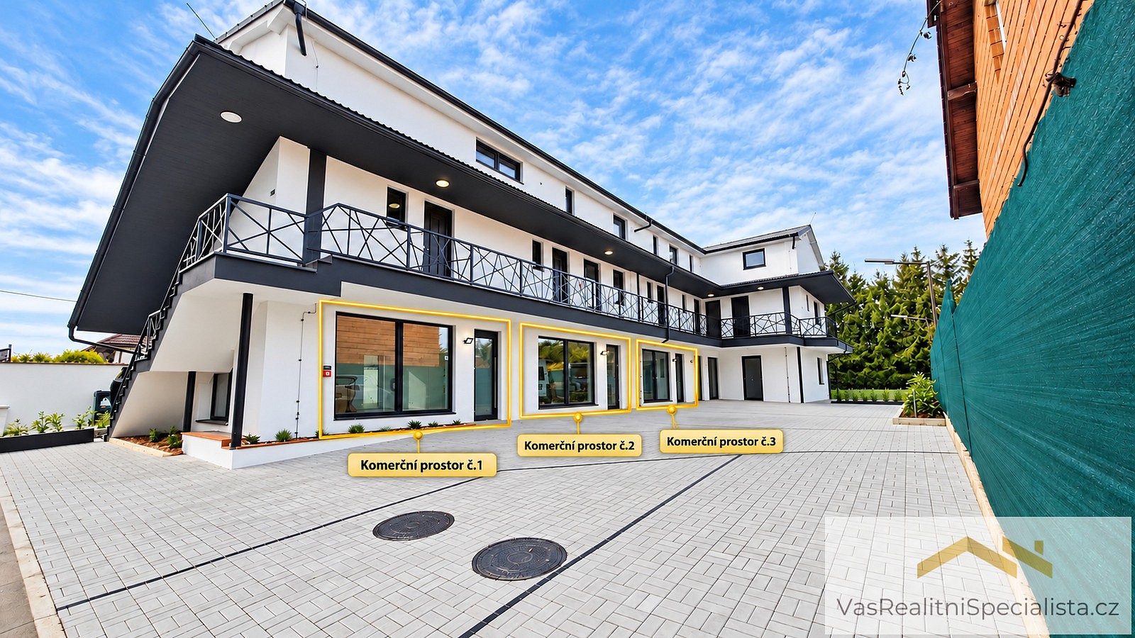 Pronájem obchodní prostory - Do Podkovy, Mukařov, okres Praha-východ, 56 m² - 5