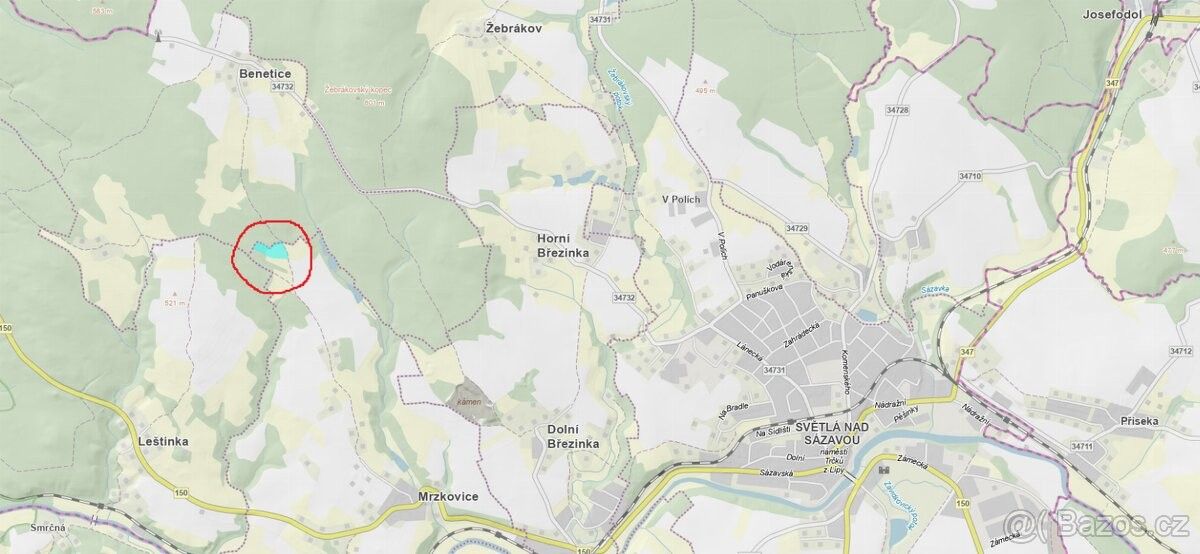 Prodej pozemek pro bydlení - Světlá nad Sázavou, 582 91