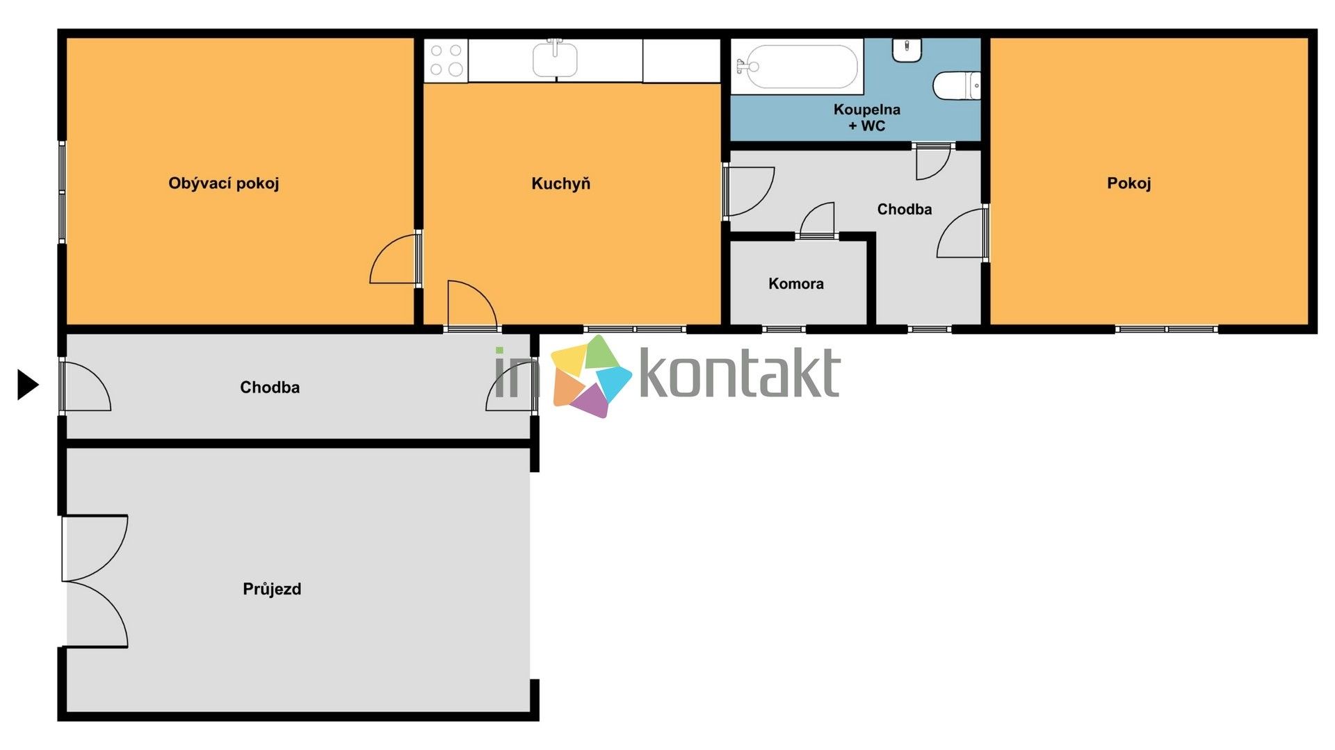 Prodej dům - Krátká, Dolní Němčí, 75 m²