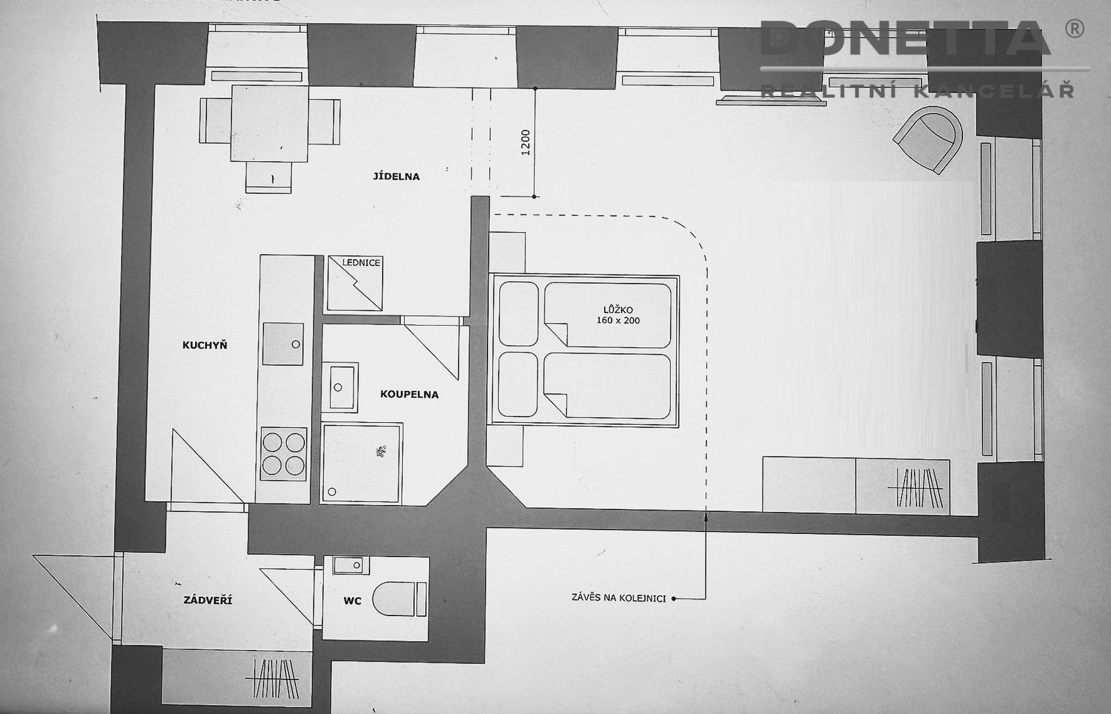 Byt 1+1 · 45 m² · Masarykovo nám., Jaroměř Josefov - 4