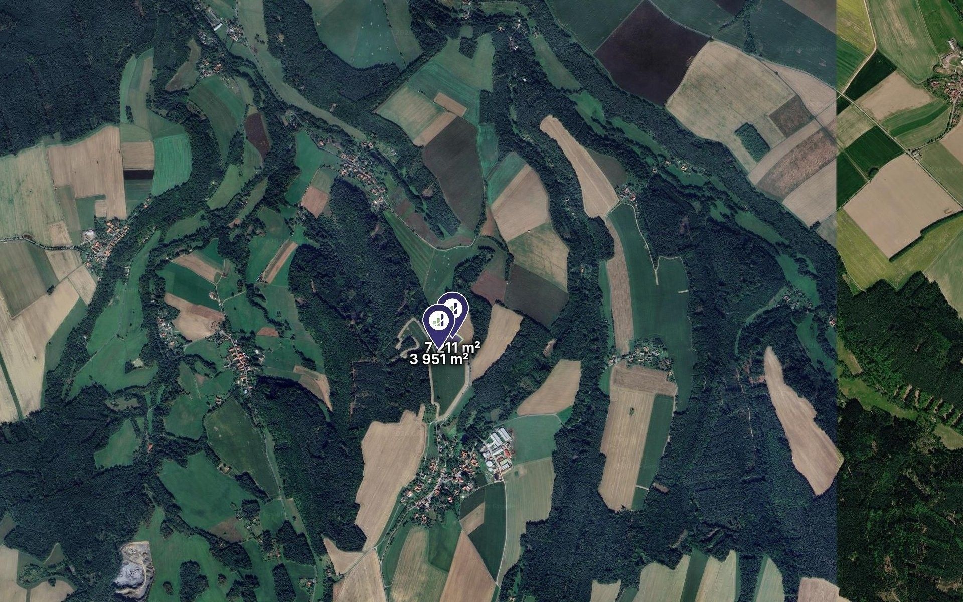Louky, Hluboká, 9 302 m² - 2