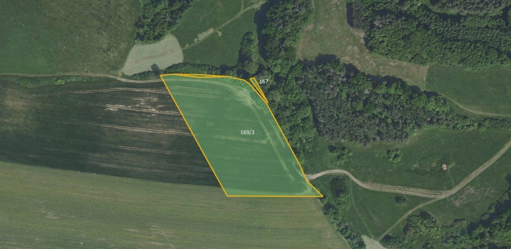 Zemědělské pozemky, Vysoký Újezd