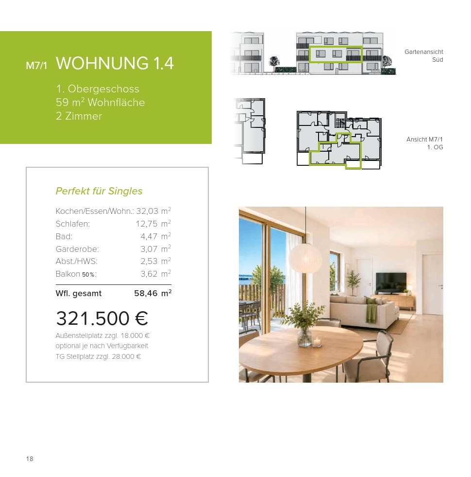 2+1, Moltkestr. 7, , Bádensko-Württembersko, 59 m² - 1