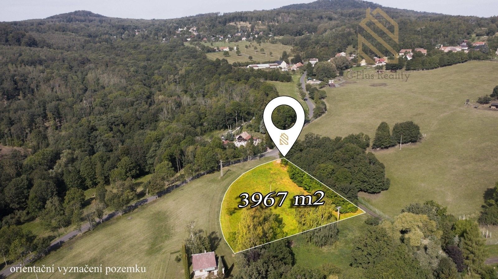 Zahrady, Skalice, Třebívlice, 3 967 m²