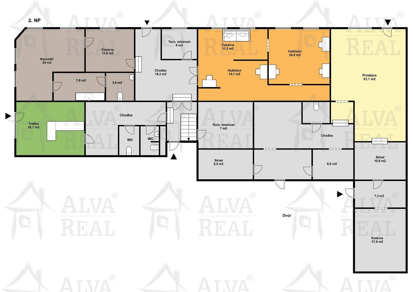 Činžovní domy, Moravská Třebová - Předměstí, okres Svitavy, Pardubický kraj, 510 m² - 2