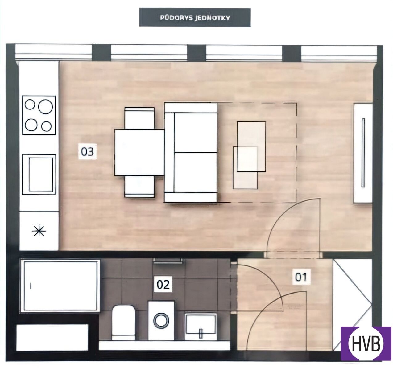 Prodej byt 1+kk - Vinohrady, Praha, 23 m²