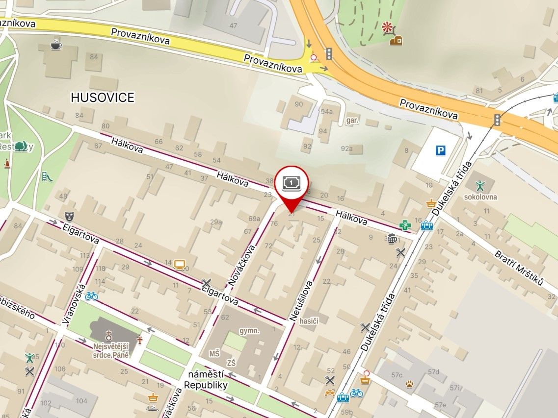 1+1, Hálkova 706/21, Brno, 30 m²