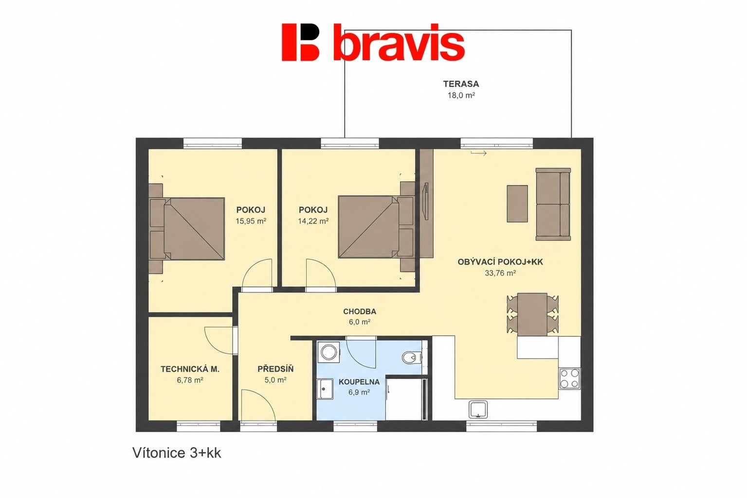 Prodej rodinný dům - Vítonice, 104 m² - 5