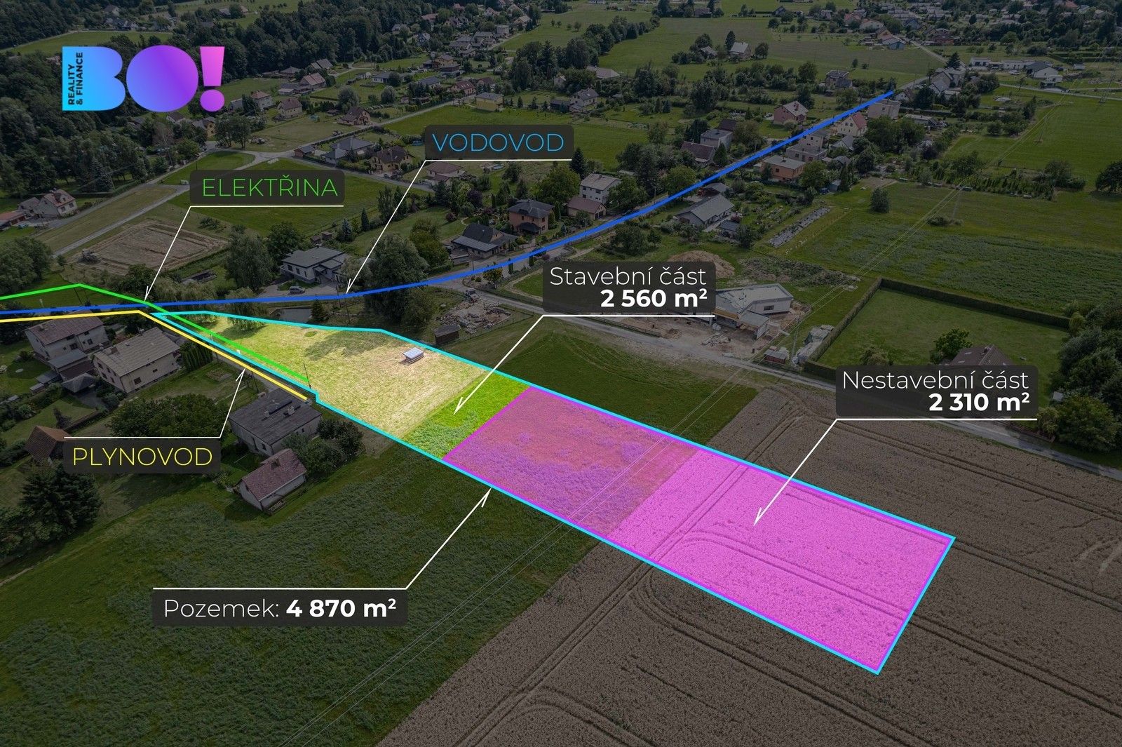 Pozemek pro bydlení · 2 560 m² · Třinec - 4