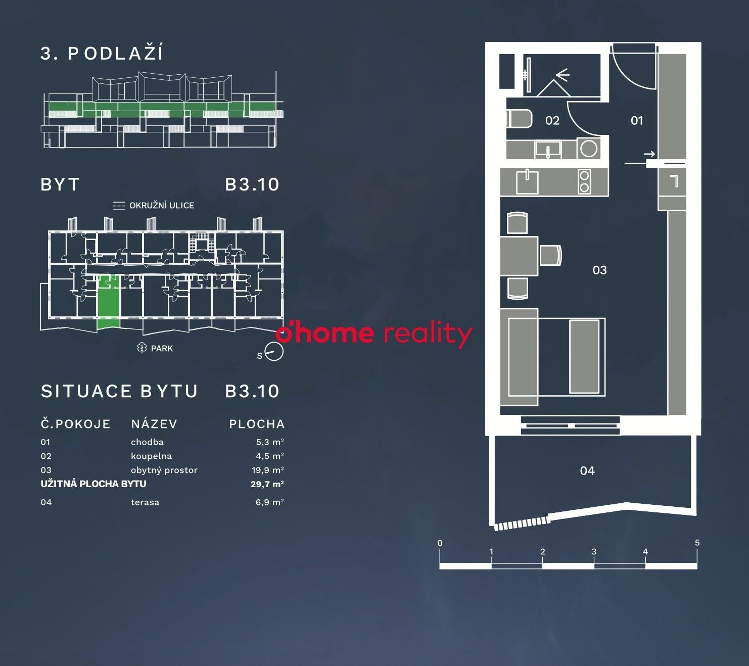Prodej byt 1+kk - Okružní, Olomouc, 30 m² - 5