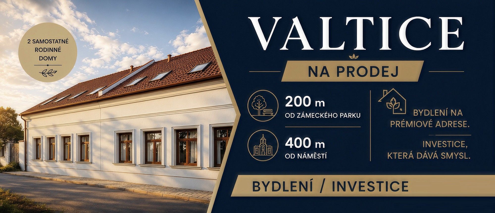 Rodinné domy, Růžová, Valtice, okres Břeclav, 180 m² - 1