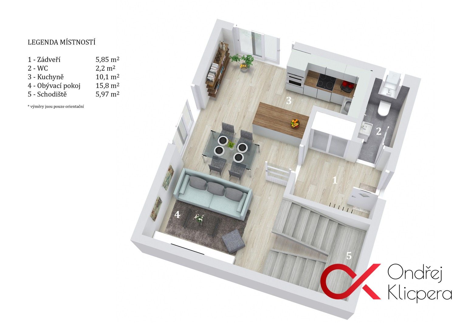 3+kk, Nad Lávkou, Tuchoměřice, 85 m² - 2