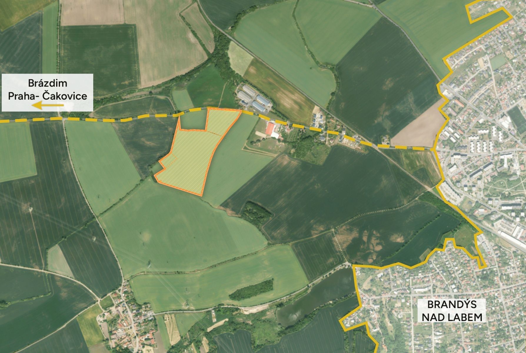 Prodej zemědělský pozemek - Brandýs nad Labem, Brandýs nad Labem-Stará Boleslav