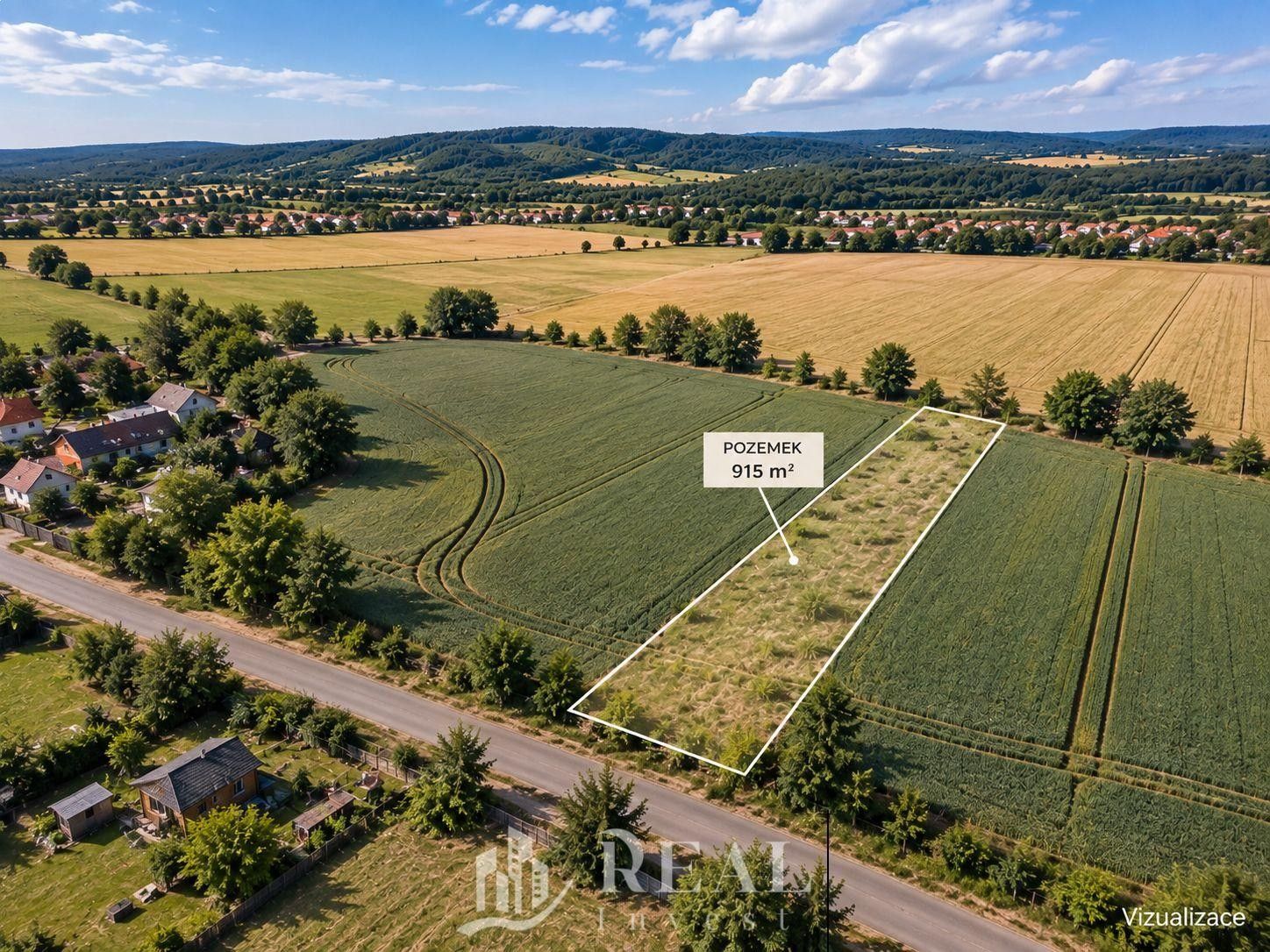 Pozemek pro bydlení, 915 m²