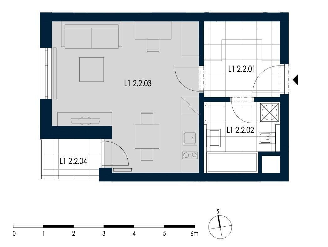 1+kk, Strnadových, Praha - Vysočany, 38 m² - 2