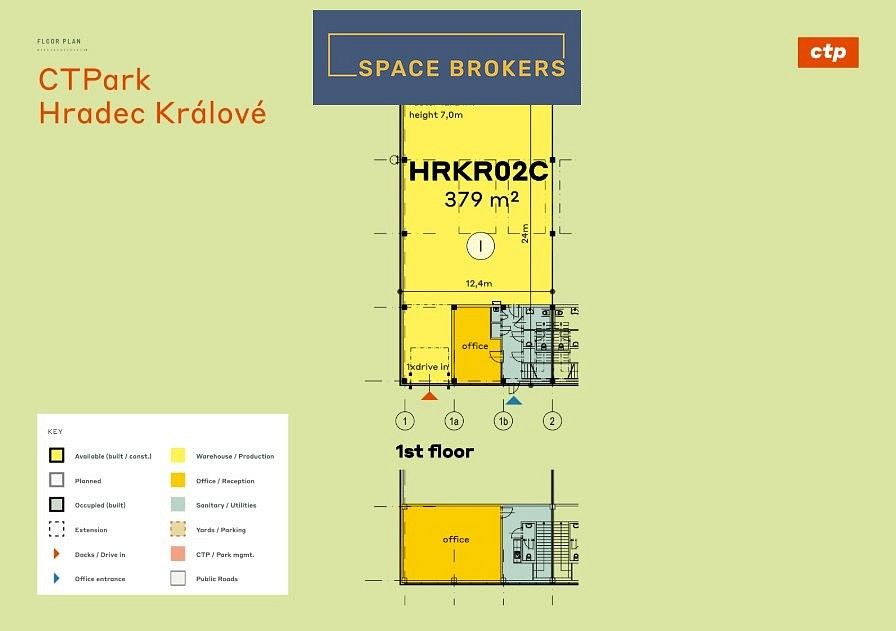 Pronájem sklad - Hradec Králové, Královéhradecký kraj, 379 m² - 5