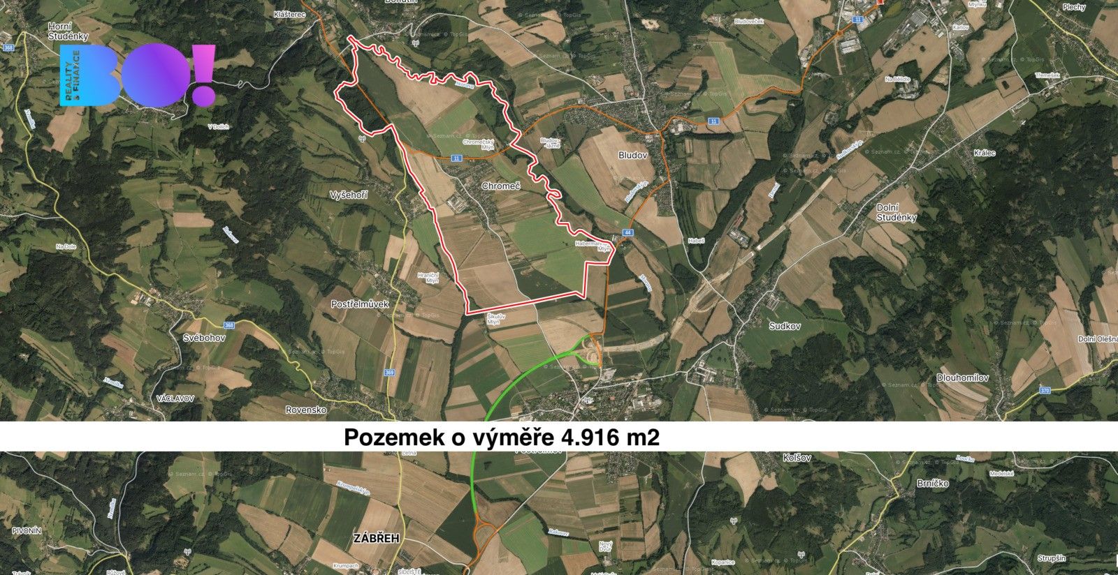 Zemědělské pozemky, Chromeč, 4 916 m²