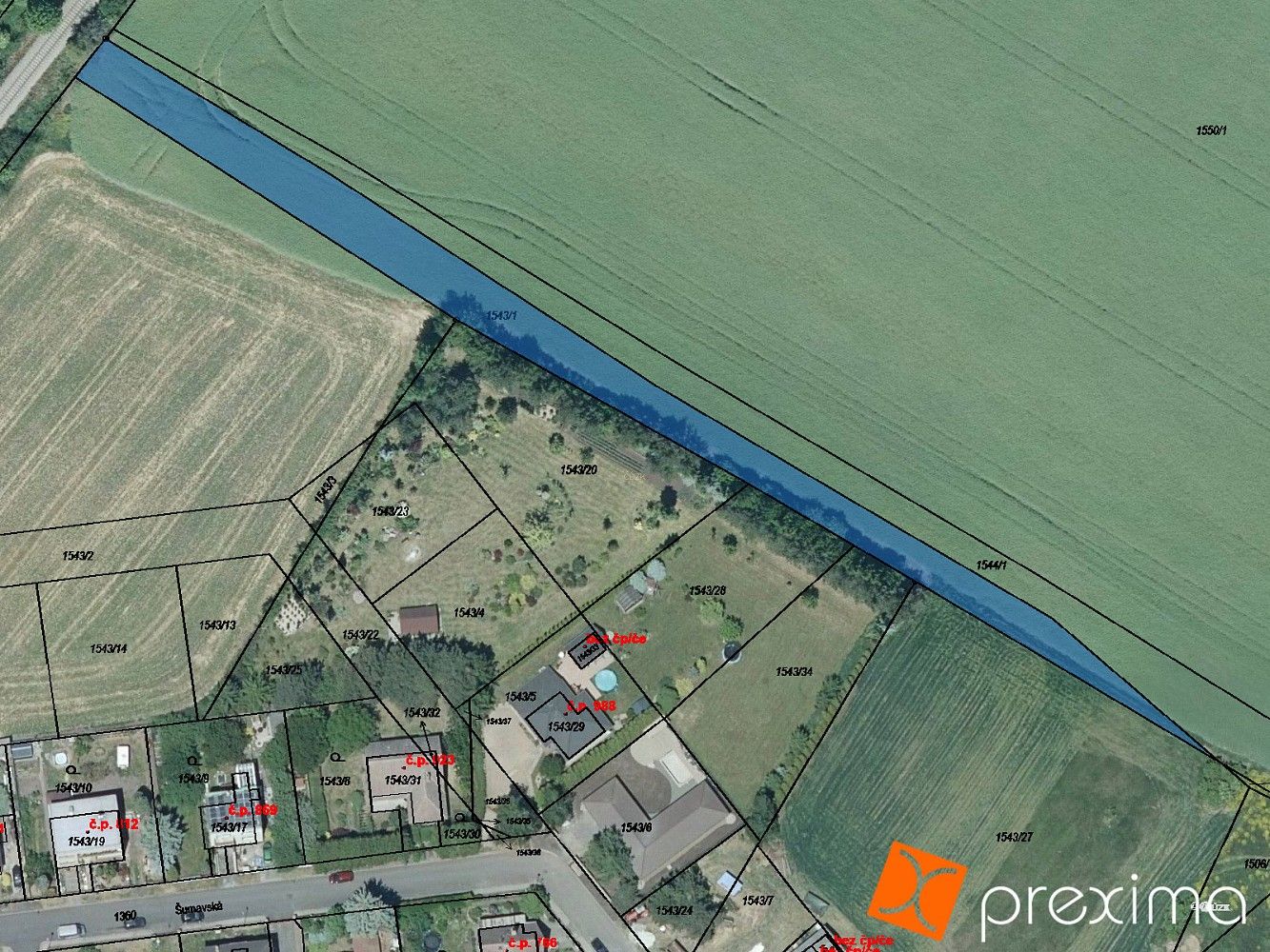Zemědělské pozemky, Podbořany, okres Louny - 1