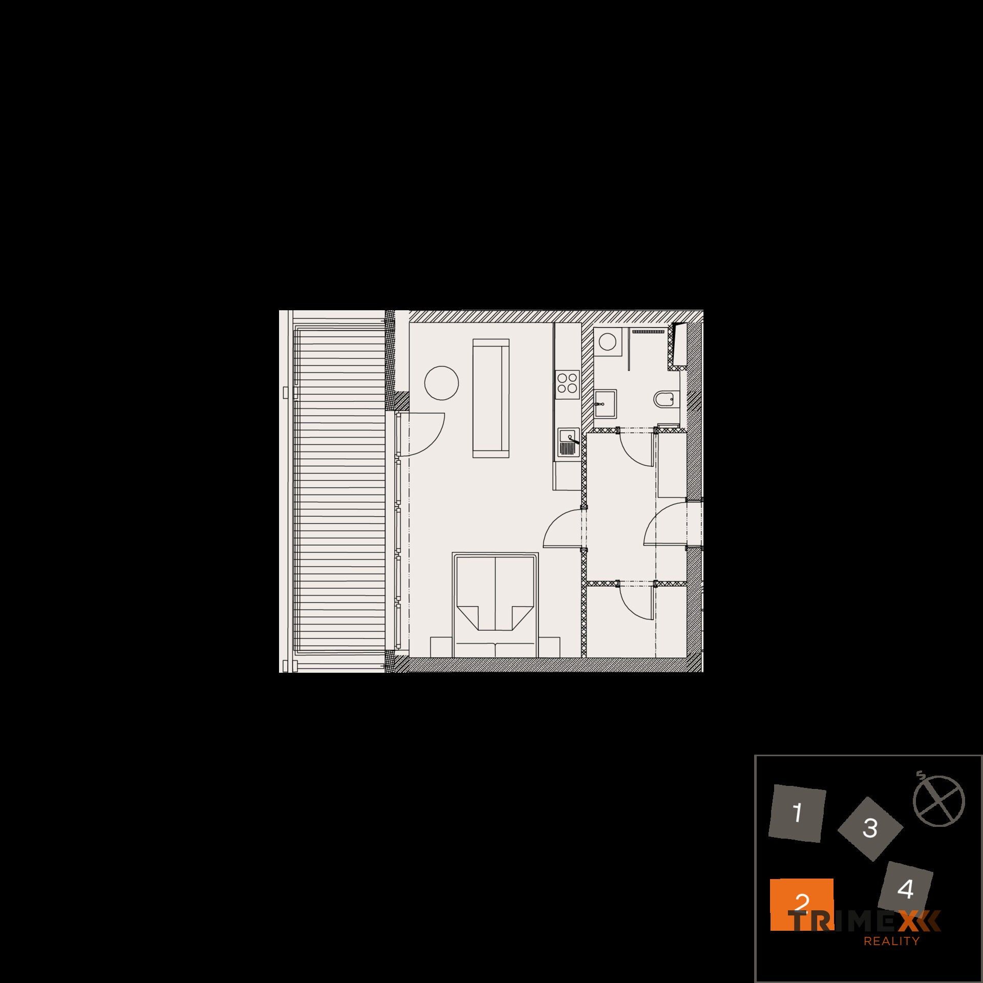Prodej byt 1+kk - Štěpánov, Valašské Meziříčí, 39 m² - 2