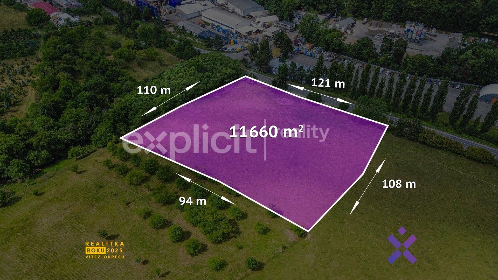 Komerční pozemek · 11 660 m² · Slušovice - 3