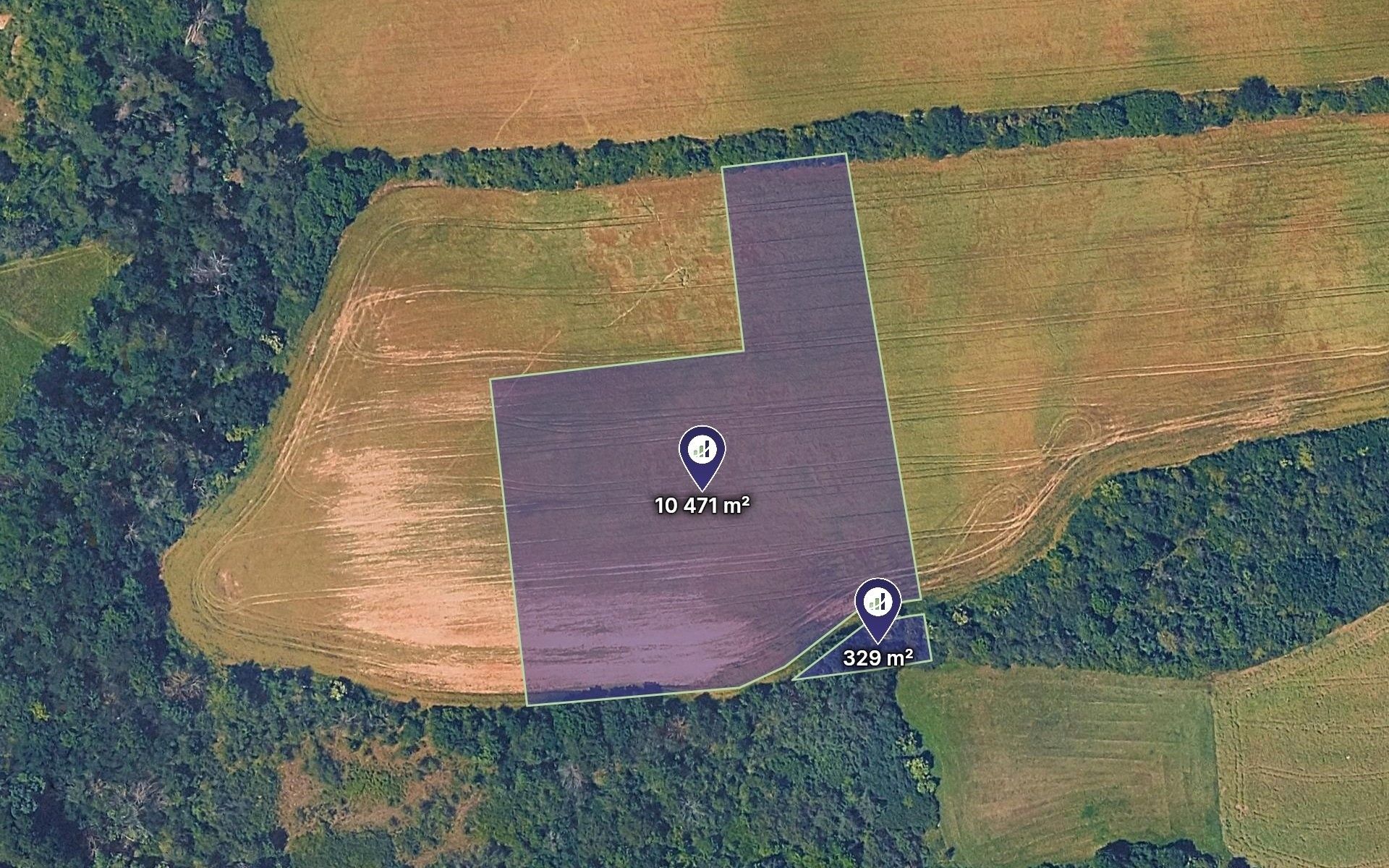 Zemědělské pozemky, Dobříč, 2 430 m² - 1