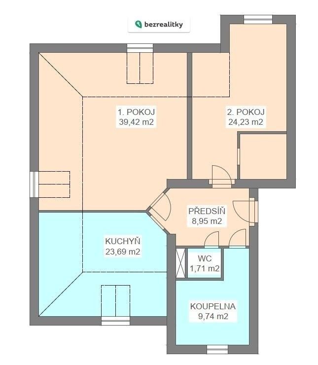 2+1, Karla IV., Litoměřice, 108 m²