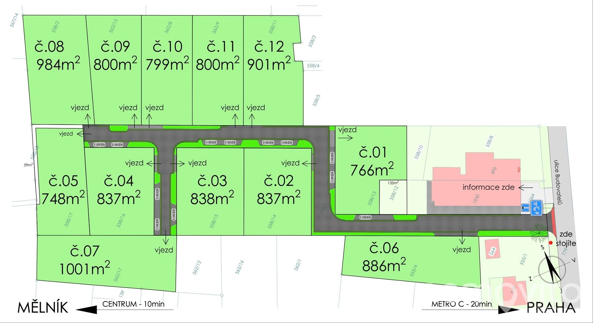 Prodej pozemek pro bydlení - Budovatelů, Libiš
