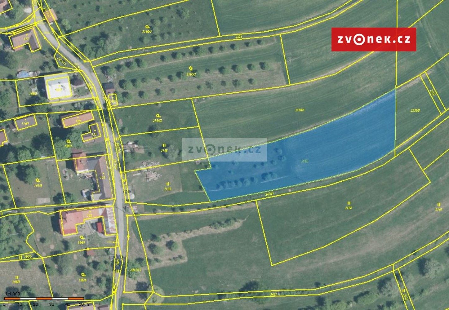Prodej zemědělský pozemek - Lačnov, 3 862 m²