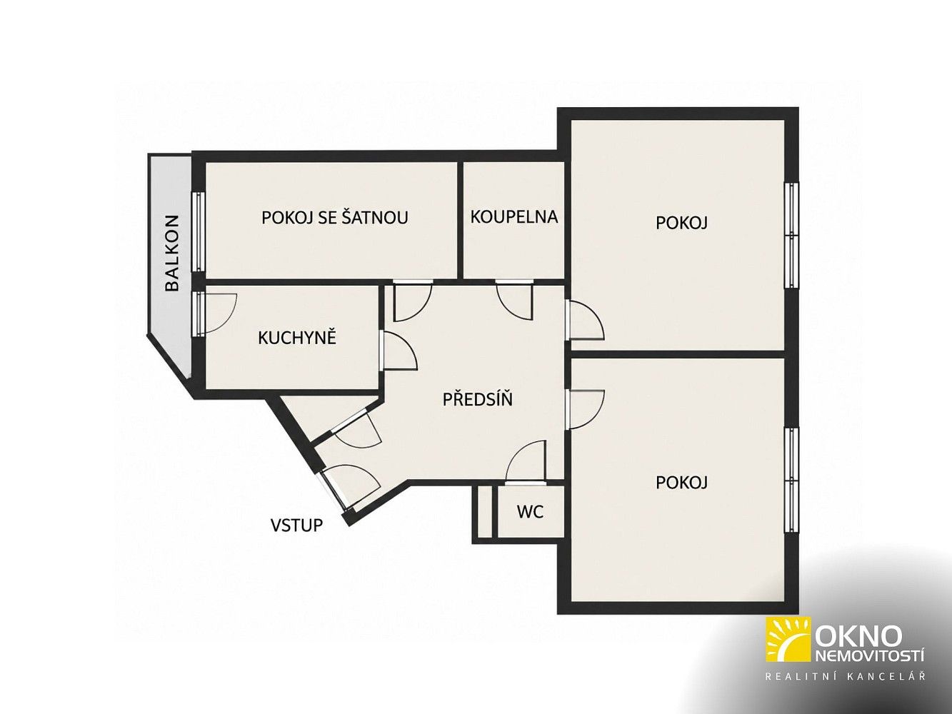 3+1, Jugoslávská, Brno - Černá Pole, 78 m² - 2