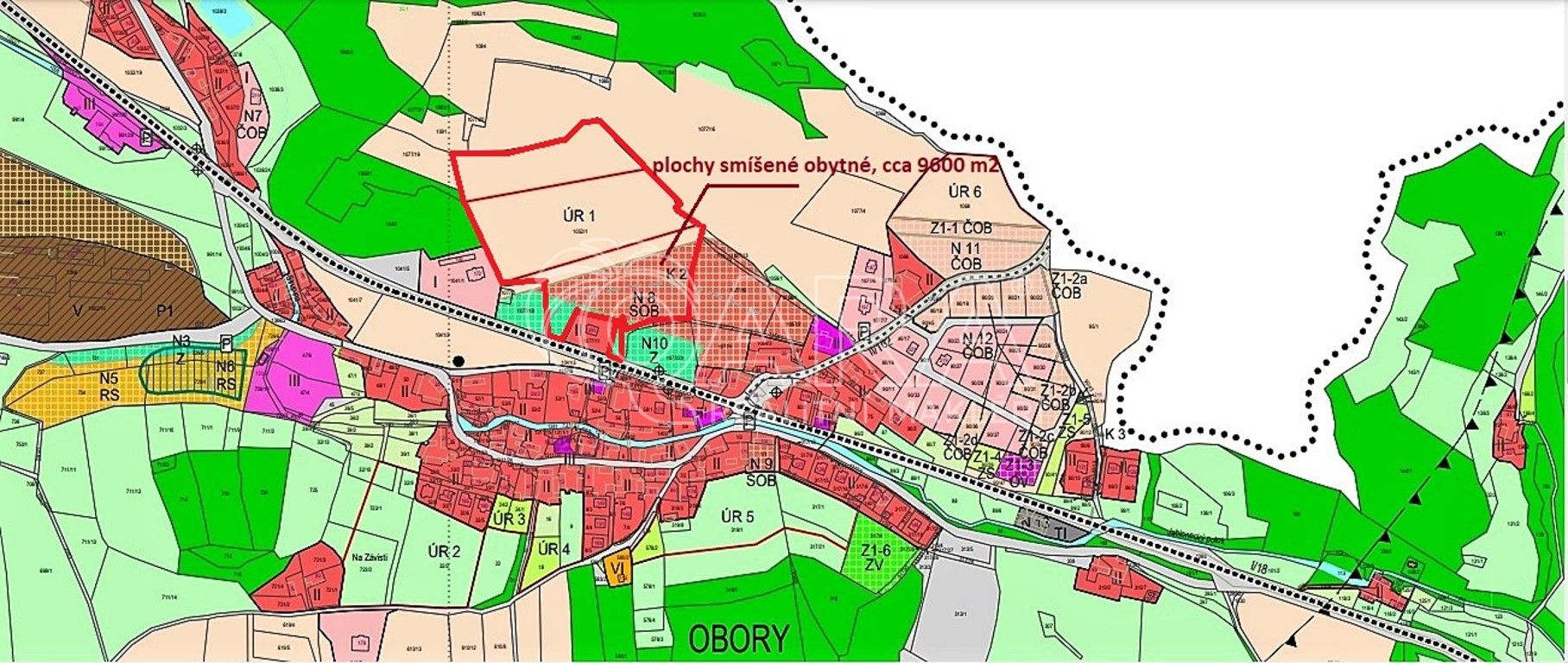 Prodej pozemek pro bydlení - Obory, 41 m²
