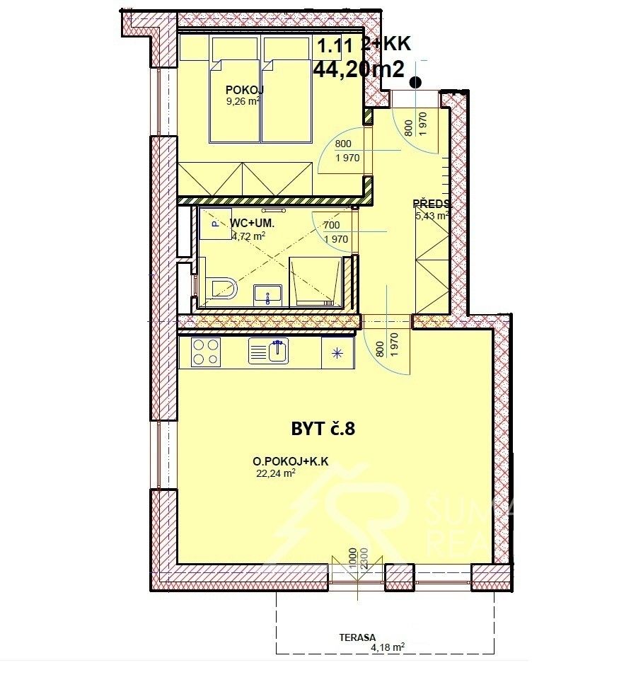 2+kk, Česká,Kašperské Hory,Kašperské Hory, 44 m² - 2