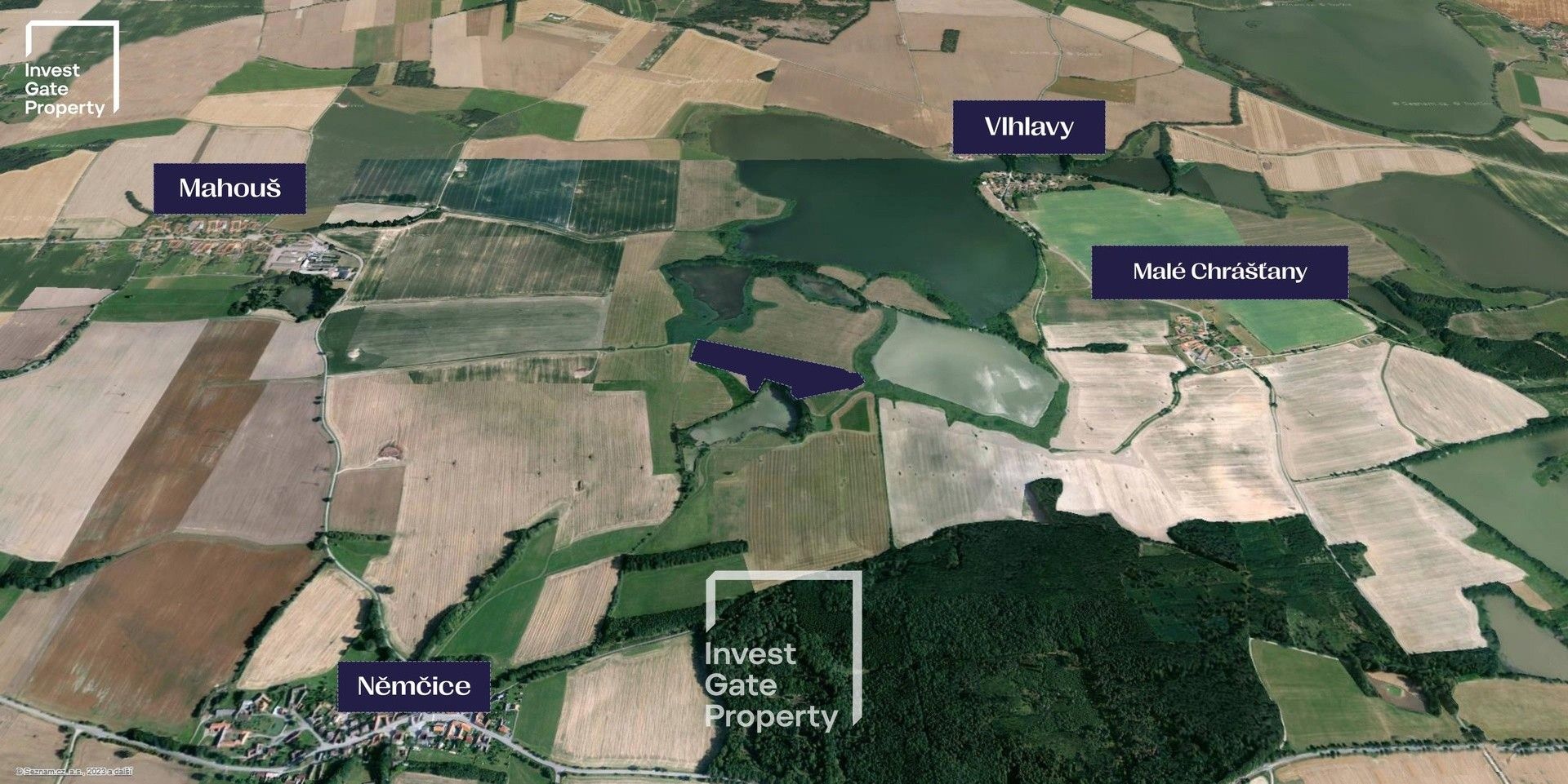 Prodej zemědělský pozemek - Vlhlavy, Sedlec, 52 629 m²