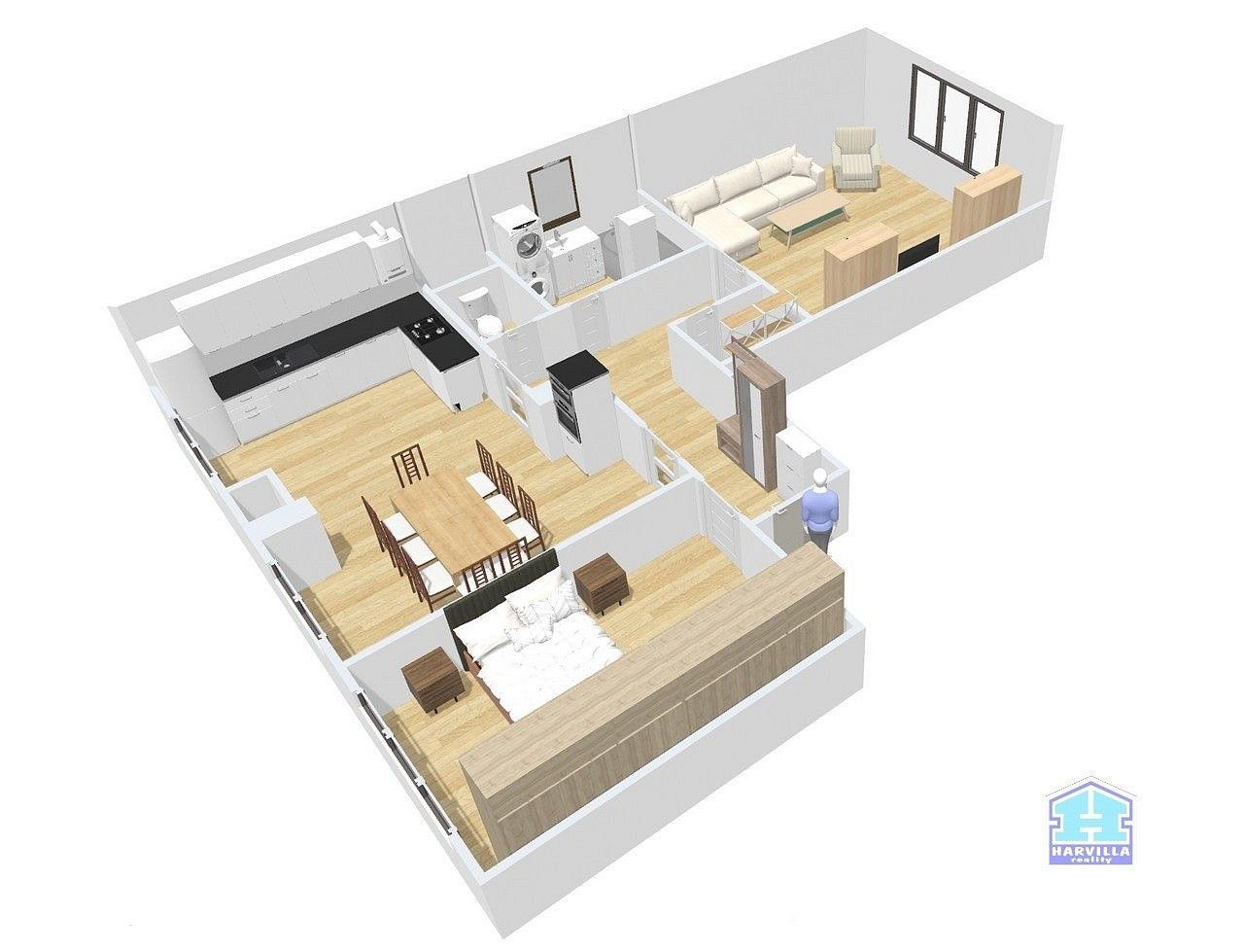 Byt 3+kk · 65 m² · Antonína Uxy, Plzeň - Jižní Předměstí - 3