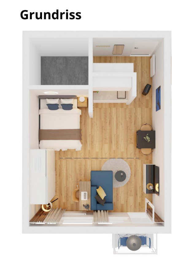 1+1, Elvirastraße München Neuhausen Bayern 80636, 36 m² - 1