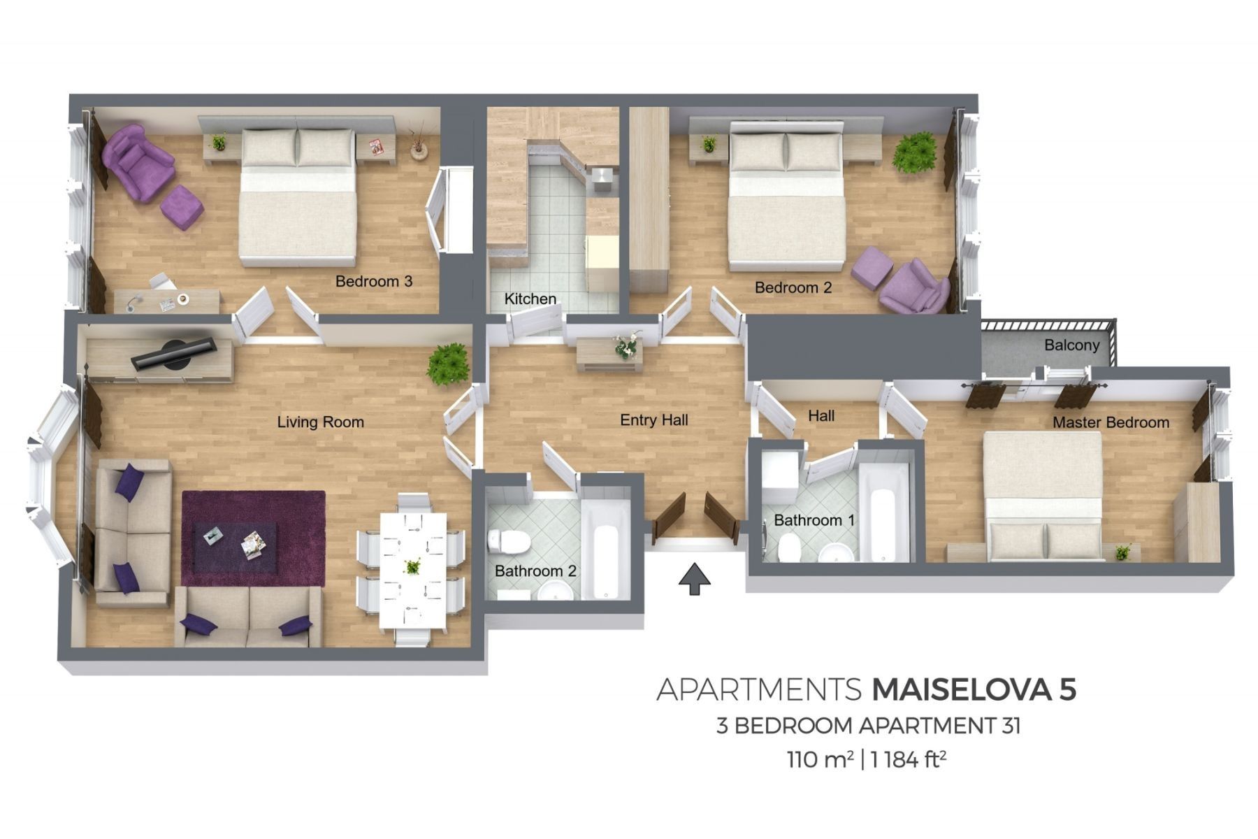 Byty, Maiselova, Praha - Josefov, 111 m² - 2