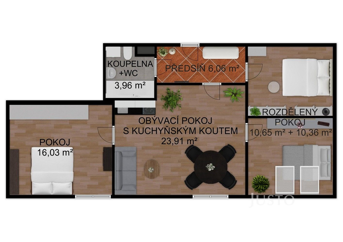 4+kk, Písek - Pražské Předměstí, Jihočeský kraj, 71 m² - 2