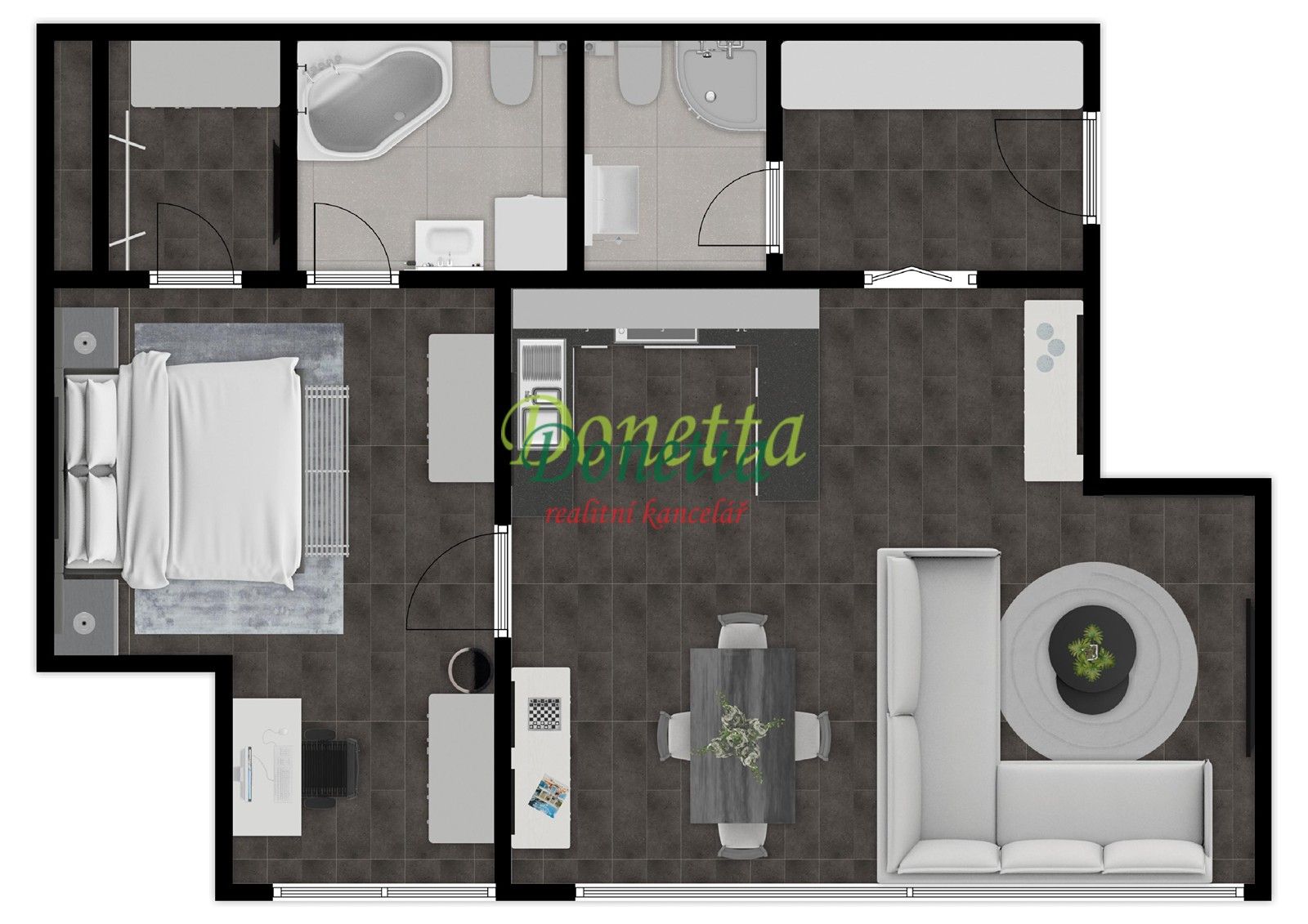 Prodej byt 2+kk - Slezská, Hradec Králové, 74 m²