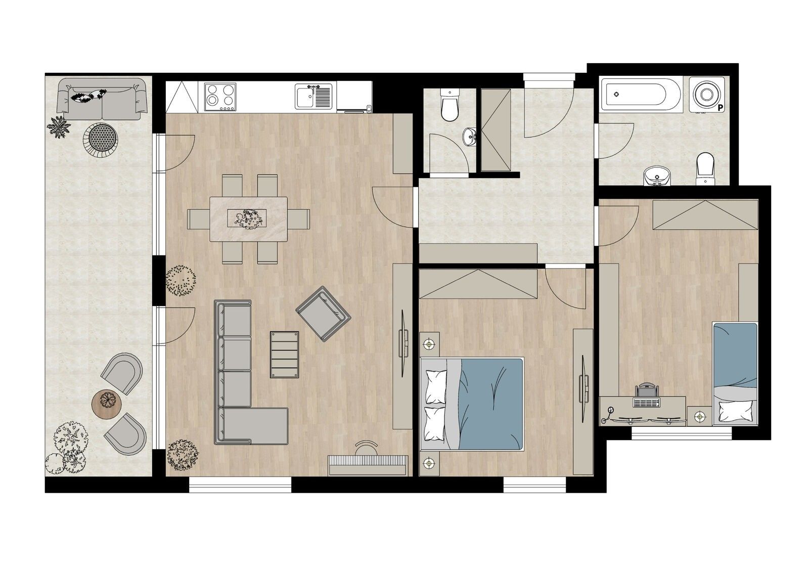 Prodej byt 3+kk - Mezi vodami 2390, Praha Modřany, 92 m² - 5