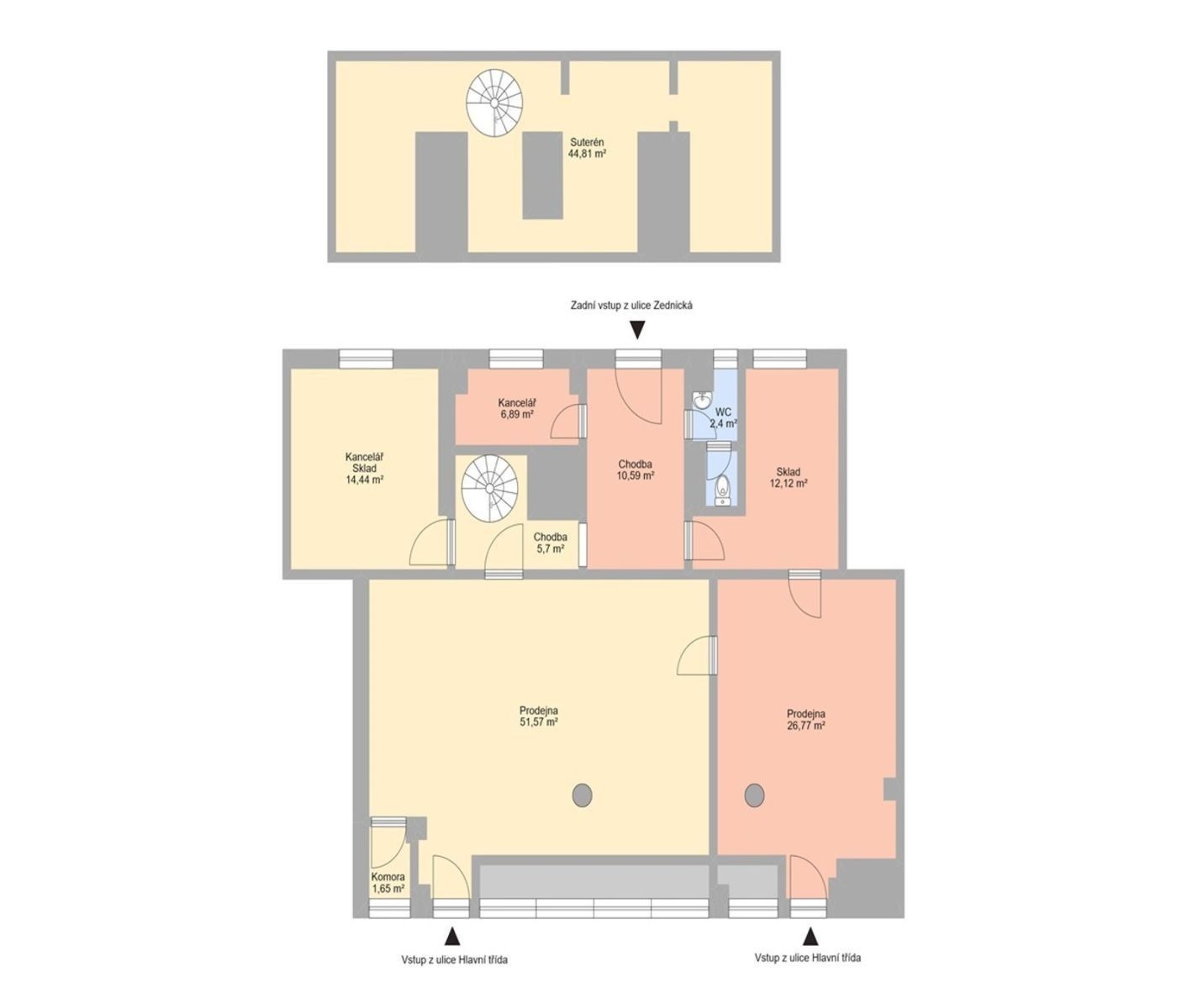 Pronájem kancelář - Hlavní třída, Havířov - Havířov-město, Moravskoslezský kraj, 176 m² - 5