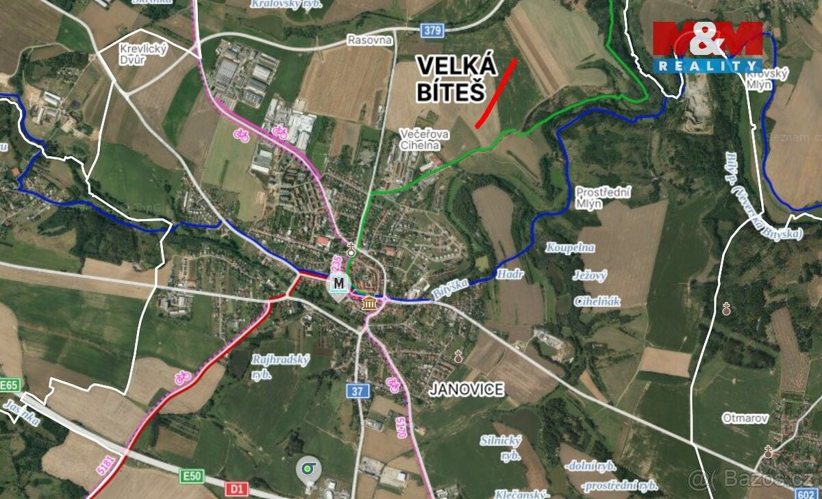Stavební pozemek, Velká Bíteš – pohled 3