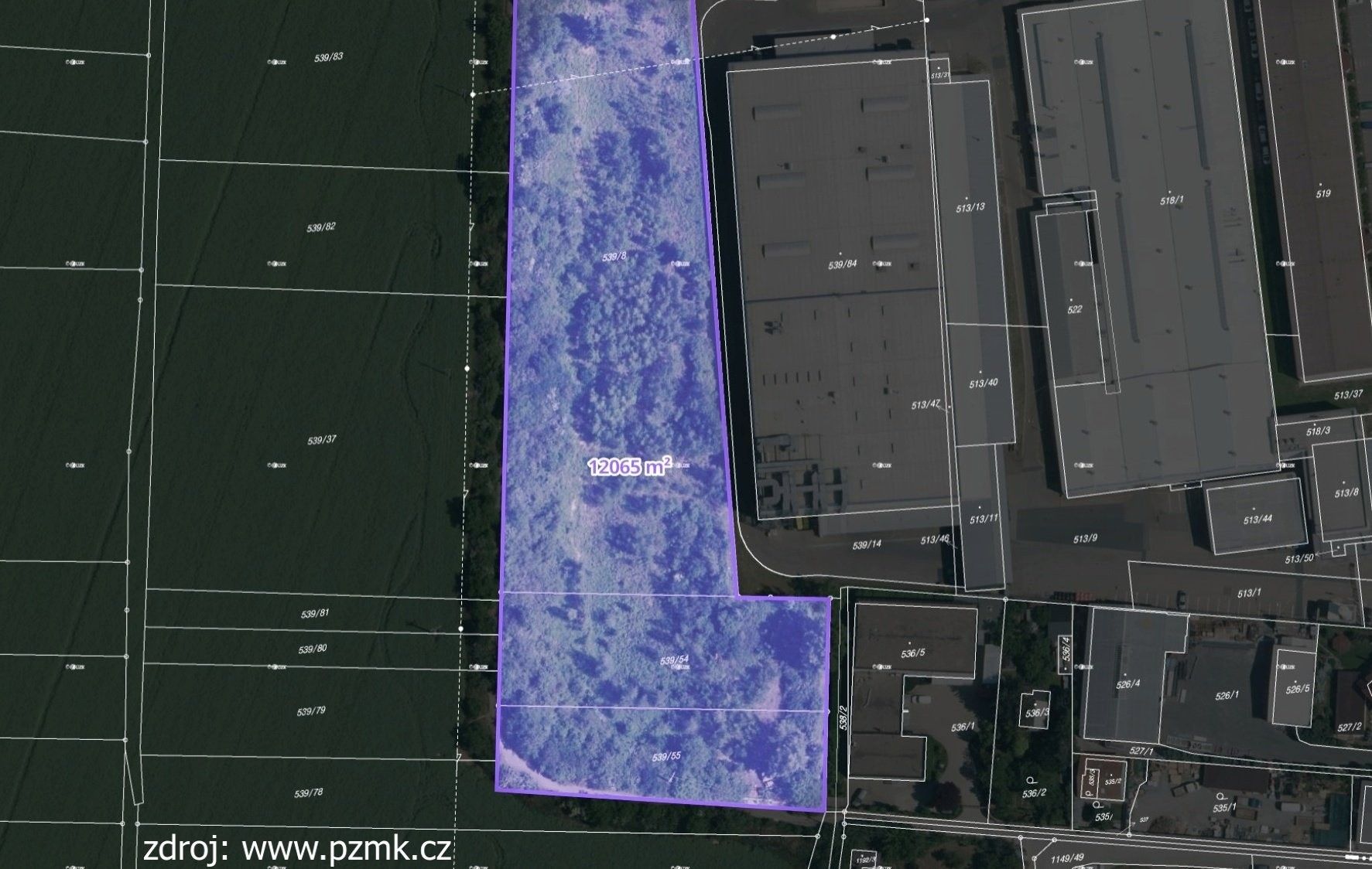 Prodej komerční pozemek - Vídeňská, Brno