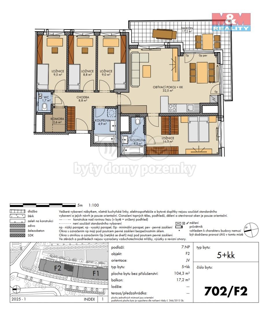 Prodej byt 5+kk - Bartůňkova, Praha, 106 m²